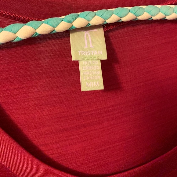 Red short sleeve fit and flare midi dress - Picture 3 of 3